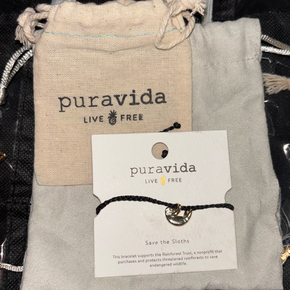 pura vida “save the sloths” bracelet